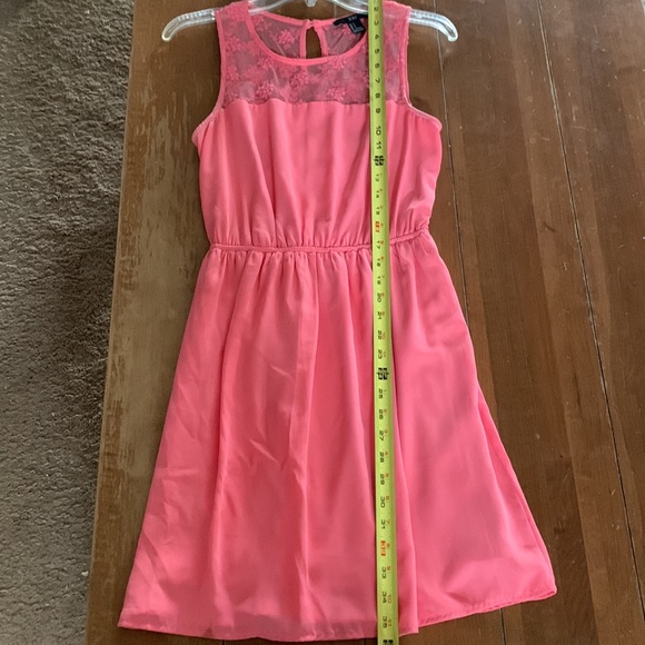 Forever 21 Sheer Back Pink Dress - Picture 5 of 7